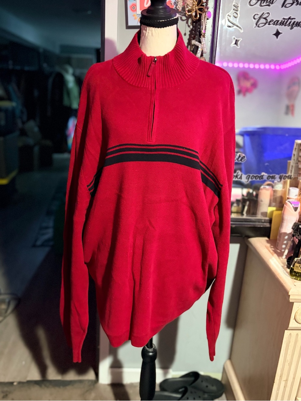 NWOT Vintage Arrow Quarter Zip 100% Cotton Sweater- XL